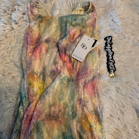 SD Collection Pastel Sequin Dress - Picture 1 of 3